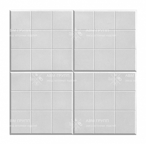Тротуарная плитка "Сетка" 350x350x50 серая 350x350x50 Тротуарная плитка "Сетка" 350x350x50 серая 350x350x50