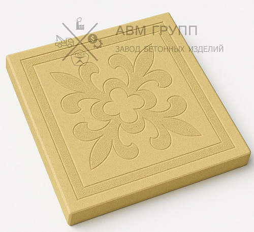 Тротуарная плитка "Квадрат Краковский" 300x300x30 (30x30x3) желтая 300x300x30 Тротуарная плитка "Квадрат Краковский" 300x300x30 (30x30x3) желтая 300x300x30