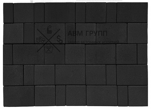 Тротуарная плитка Новый город черная 240х160 160х160 80х160 Тротуарная плитка Новый город черная 240х160 160х160 80х160