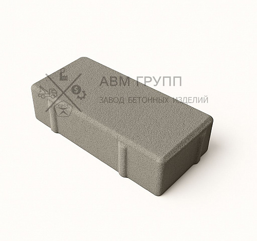 Брусчатка "Кирпич" 200x100x40 серая 200x100x40 Брусчатка "Кирпич" 200x100x40 серая 200x100x40