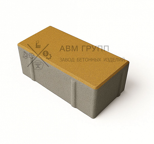 Брусчатка "Кирпич" 200x100x70 желтая 200x100x70 Брусчатка "Кирпич" 200x100x70 желтая 200x100x70