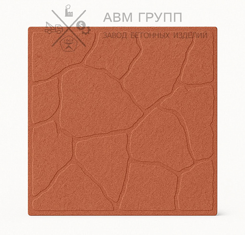 Тротуарная плитка "Тучка" 300x300x30 красная 330x330x30 Тротуарная плитка "Тучка" 300x300x30 красная 330x330x30