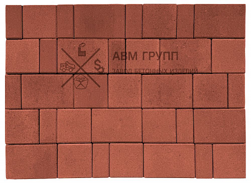Тротуарная плитка Новый город красная 240х160 160х160 80х160 Тротуарная плитка Новый город красная 240х160 160х160 80х160
